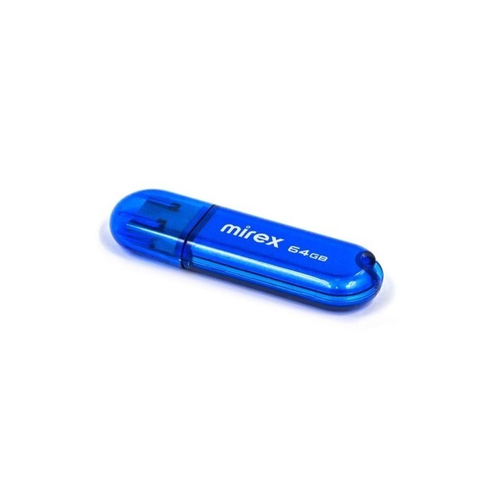 Флешка Mirex CANDY BLUE, 64 Гб ,USB2.0, чт до 25 Мб/с, зап до 15 Мб/с, синяя
