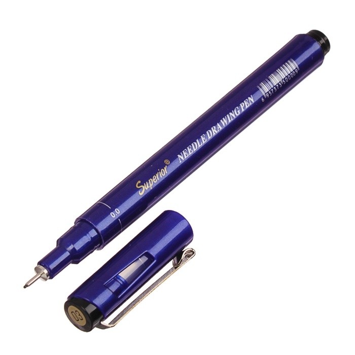 Линер Superior, 0.3 мм, чёрный (Цена за 12 шт.)
