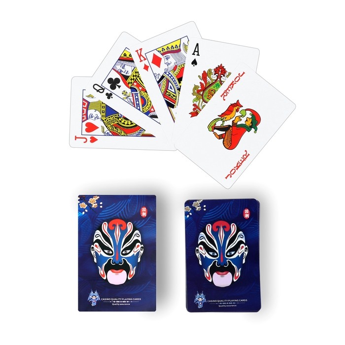 Карты игральные пластиковые, 8.7×5.7 см, синие