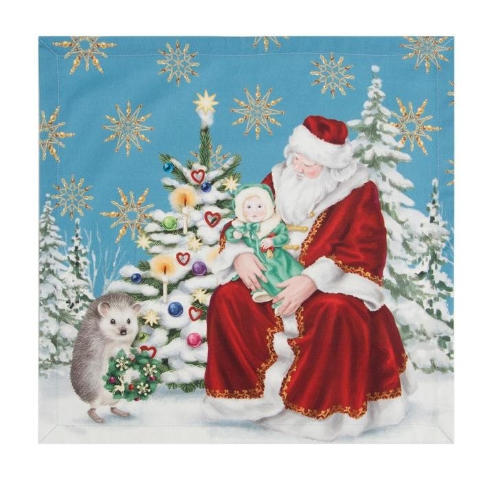 Новогодний Набор сервировочных салфеток Этель Christmas time, 40х40см 4 шт