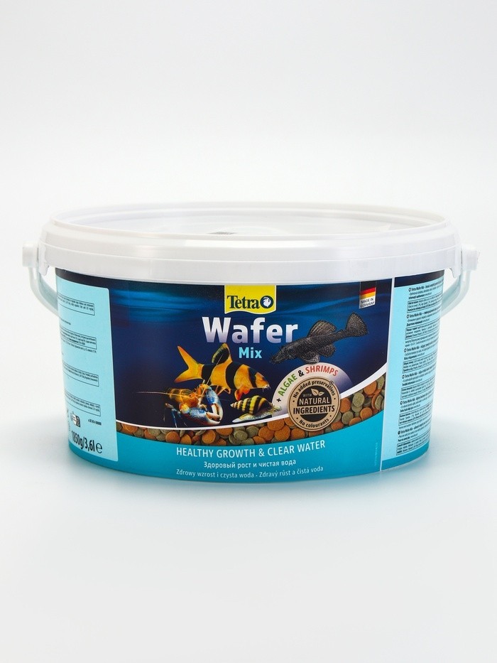 Корм TetraWaferMix для рыб, таблетки, ведро, 3,6 л., 1,85 кг
