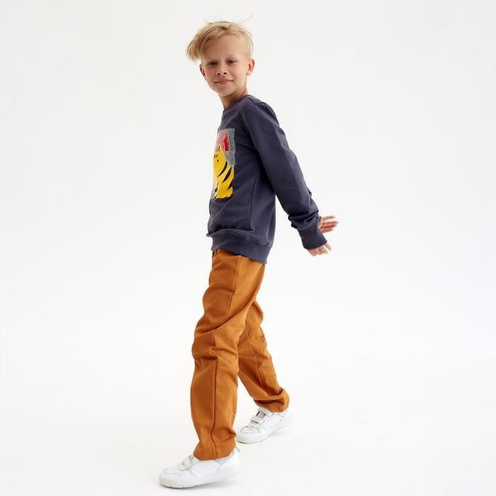Свитшот для мальчика MINAKU: Casual Collection KIDS, цвет графит