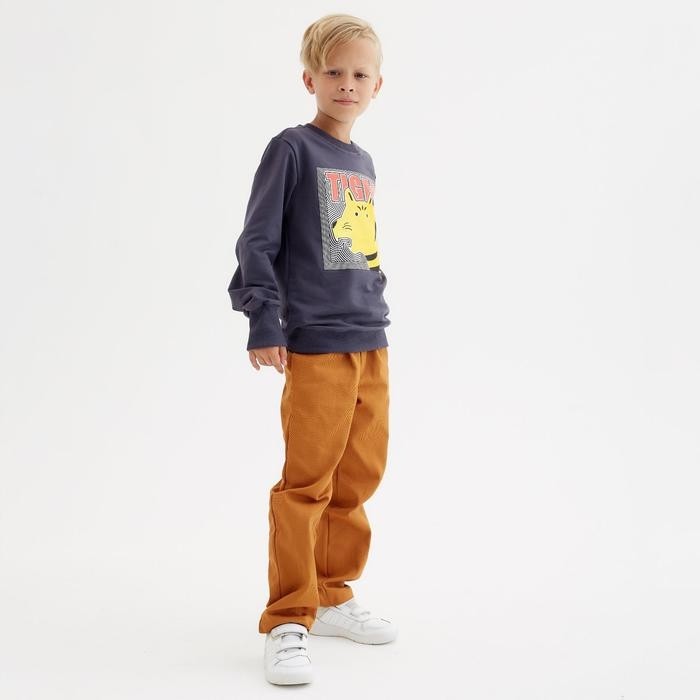 Свитшот для мальчика MINAKU: Casual Collection KIDS, цвет графит