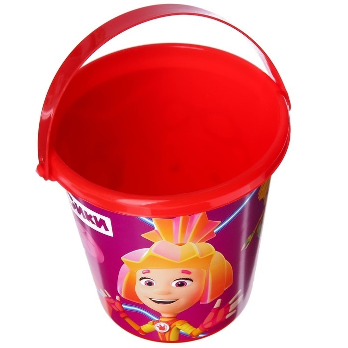 Ведро детское для игры с песком, Фиксики, пластик, 1 л (Цена за 2 шт.)