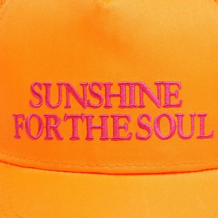 Кепка детская для девочки с сеткой Sunshine, оранжевая, р-р 52-54, 5-7 лет