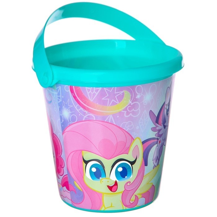 Ведро детское для игры с песком, My little pony, пластик, 1 л (Цена за 2 шт.)