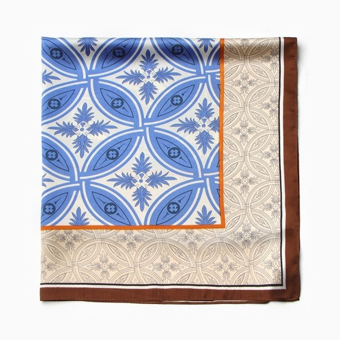 Платок женский MINAKU 70*70 см, коричневый