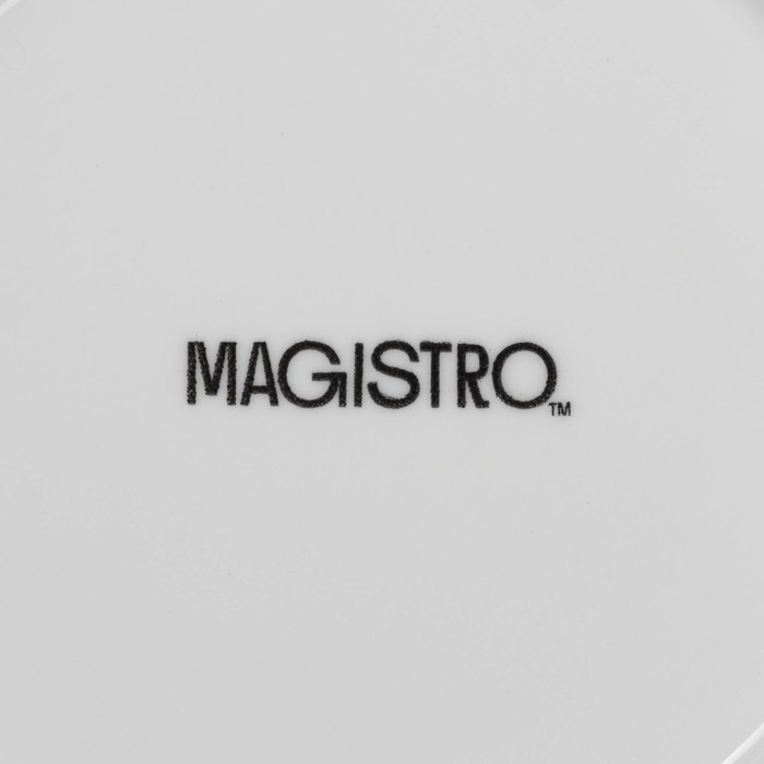 Тарелка глубокая Magistro Rodos, 650 мл, 18×6 см, фарфор, белая
