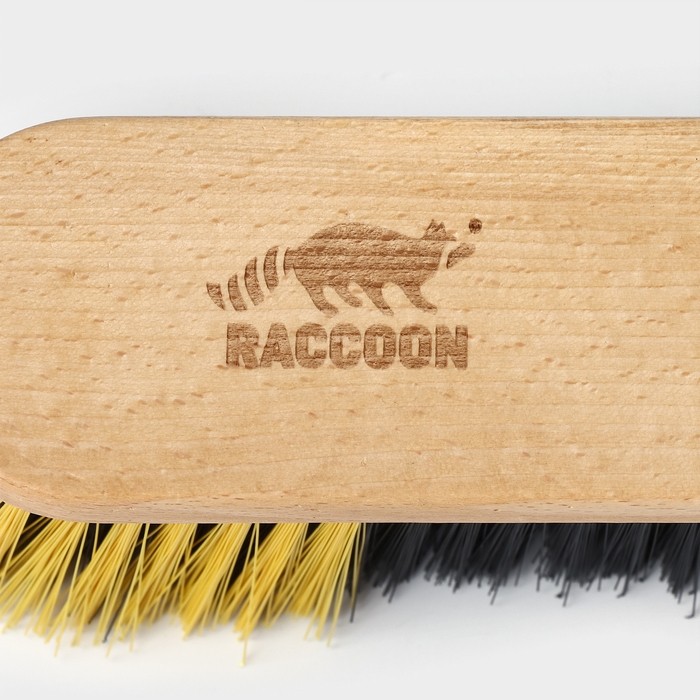 Щётка для пола Raccoon, 28×6×1,6 см, 174 пучка, 5 рядов, искусственная щетина