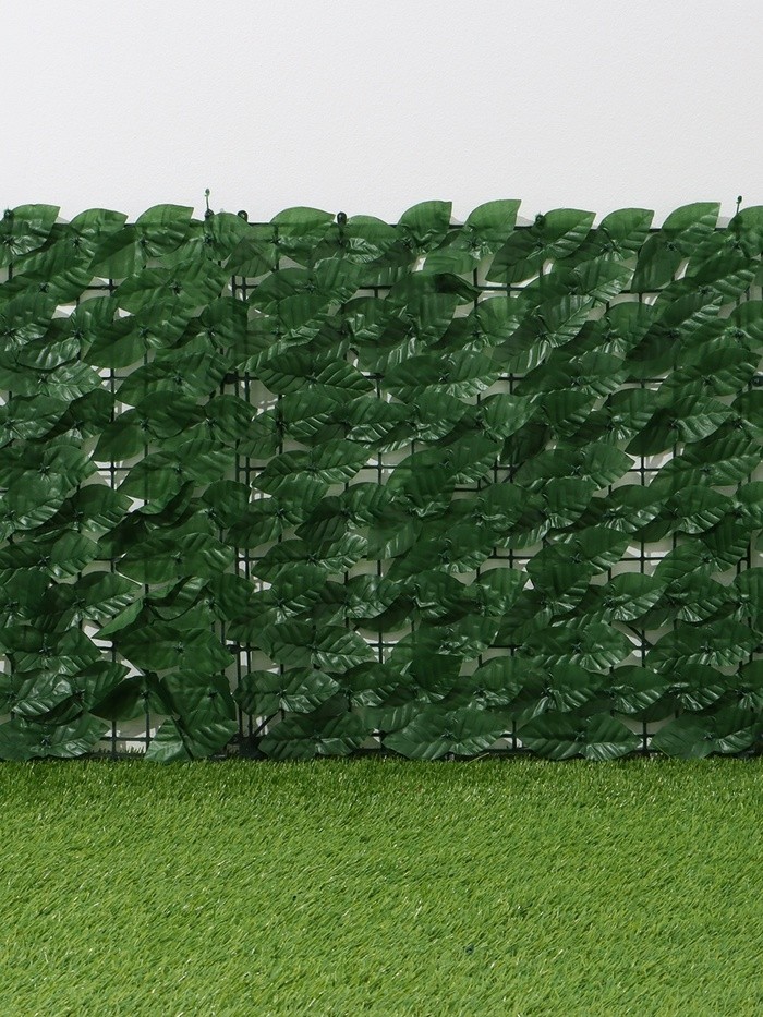 Изгородь декоративная, 50 × 300 см, «Листья удлинённые», Greengo