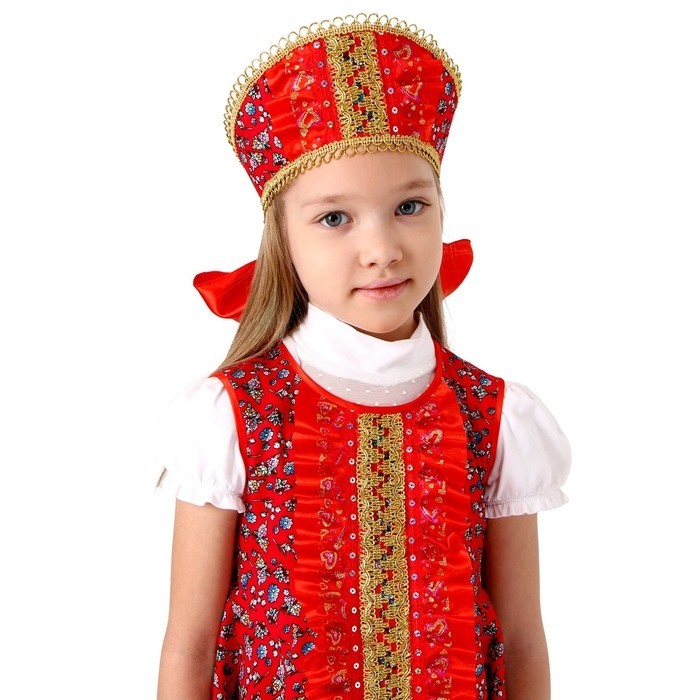 Карнавальный костюм «Хороводный», хлопок, р. 30, рост 110-116 см