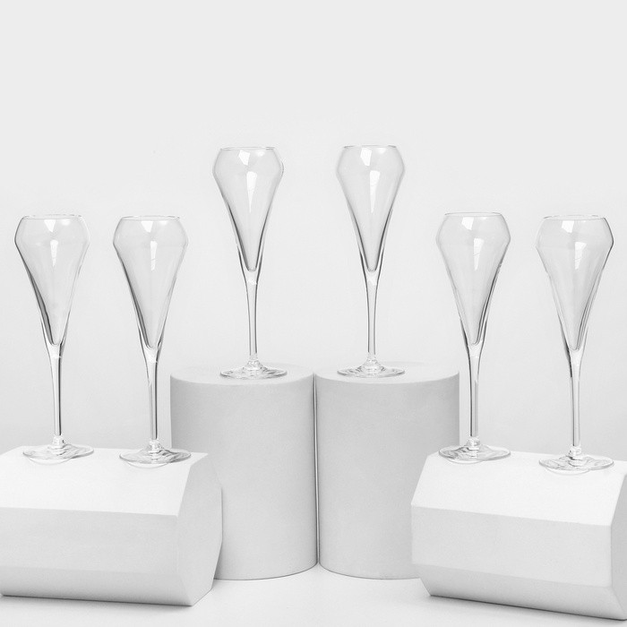 Набор бокалов для шампанского Chef&Sommelier OPEN UP, 200 мл, хрустально стекло, 6 шт.