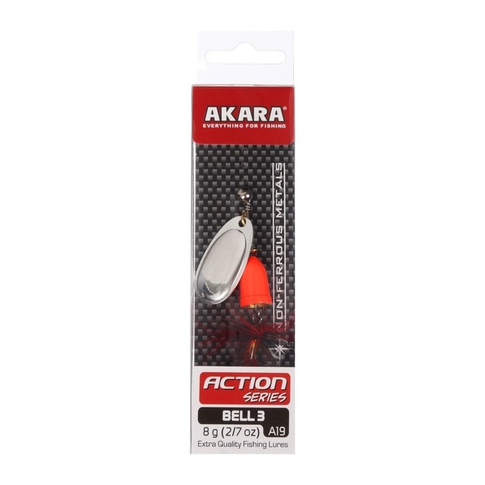Блесна вращающаяся Akara Action Series Bell, 8 г, цвет A19