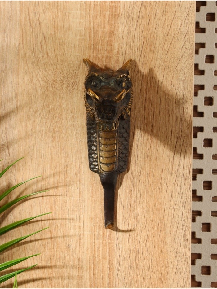 Крючок «Дракон», 16×5×9 см, бронза
