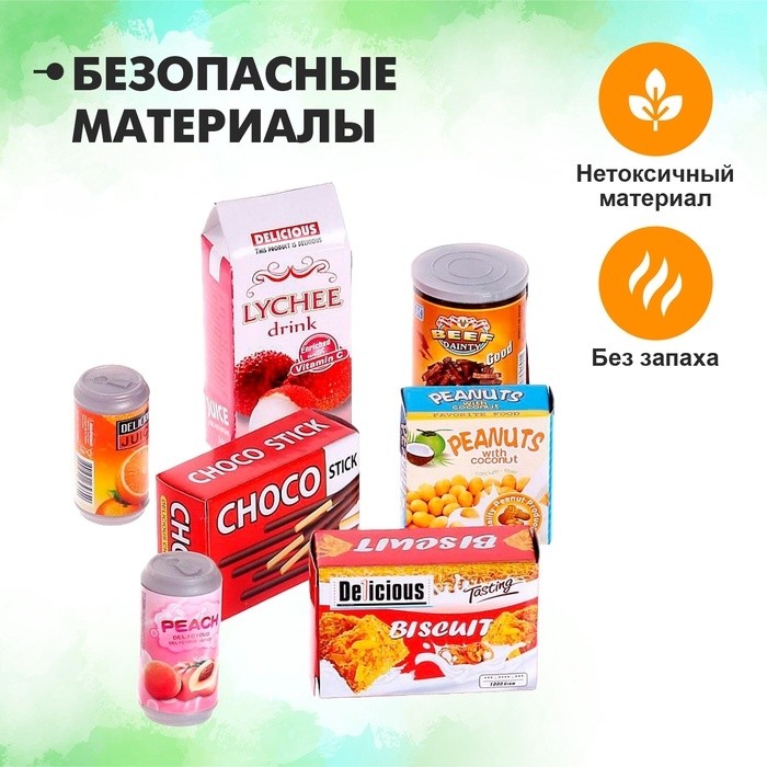 Игровой набор продуктов «Напитки и сладости»