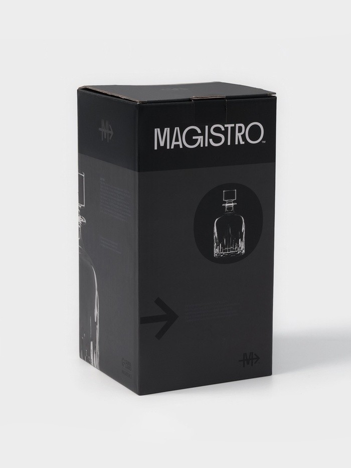 Штоф Magistro «Флик», 1 л, 12×22.5 см, стекло, прозрачный