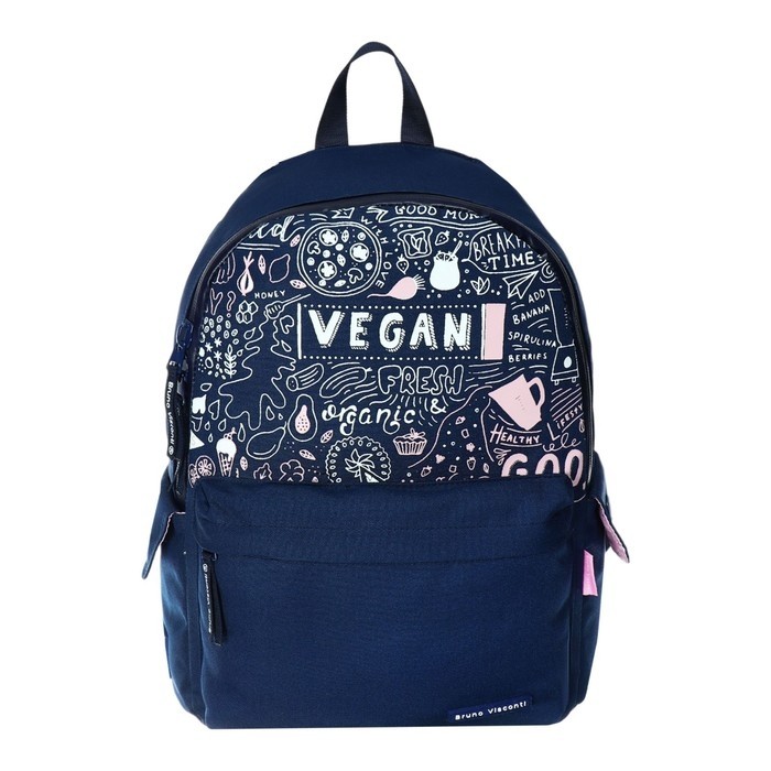Рюкзак молодёжный Bruno Visconti «VEGAN», 40×30×17 см, пенал в подарок