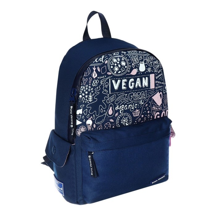 Рюкзак молодёжный Bruno Visconti «VEGAN», 40×30×17 см, пенал в подарок