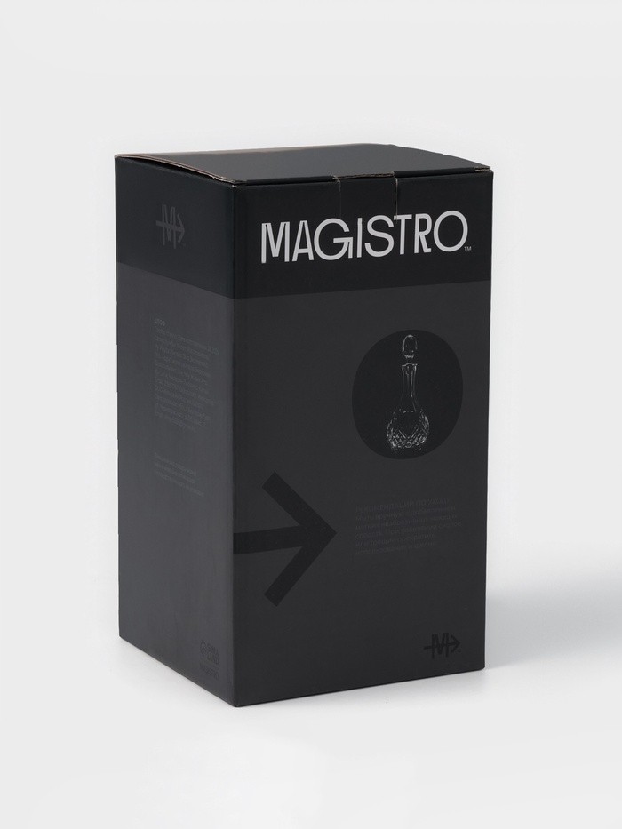 Штоф Magistro «Пик», 900 мл, 12×31.5 см, стекло, прозрачный
