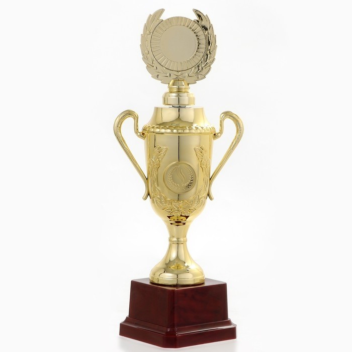 Кубок 088C, наградная фигура, золото, подставка пластик, 23,5 х 12 х 6,4 см.