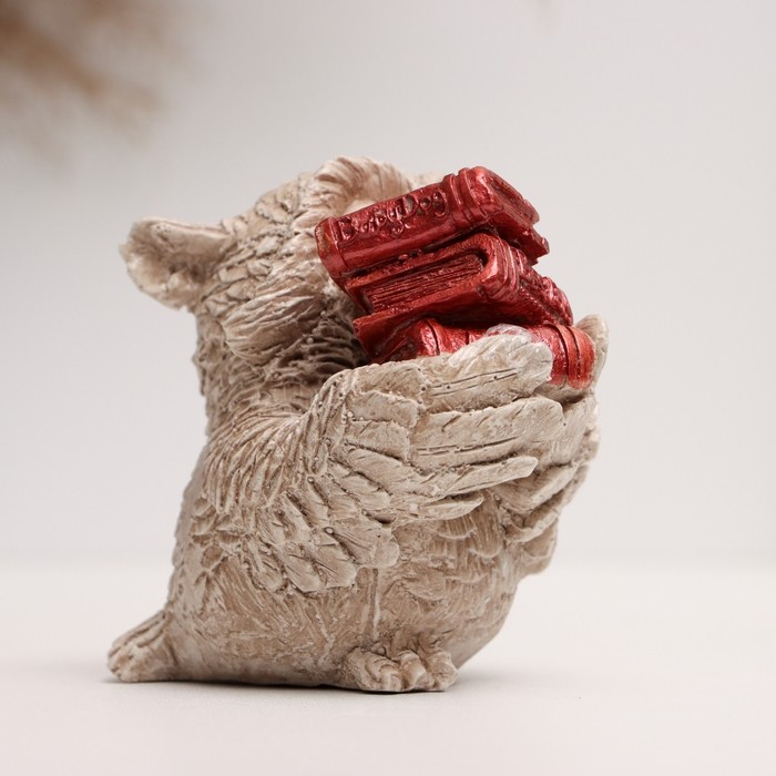 Фигурка гипс «Сова с книгами», 10×8×6 см