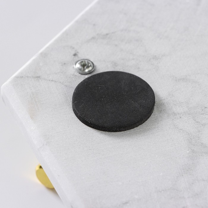 Поднос Magistro Marble, 25×29 см, мрамор, белый