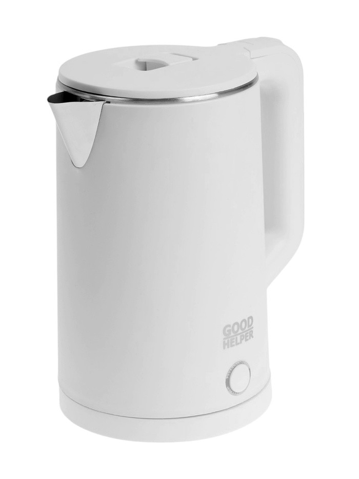 Чайник электрический GOODHELPER KPS-186C, нержавеющая сталь, 1.8 л, 1800 Вт, пластиковый корпус, белый