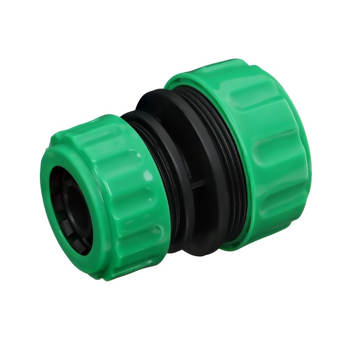 Муфта переходная, для шлангов 3/4" (21 мм) – 1" (25 мм), цанговое соединение, ABS-пластик, Greengo (Цена за 2 шт.)