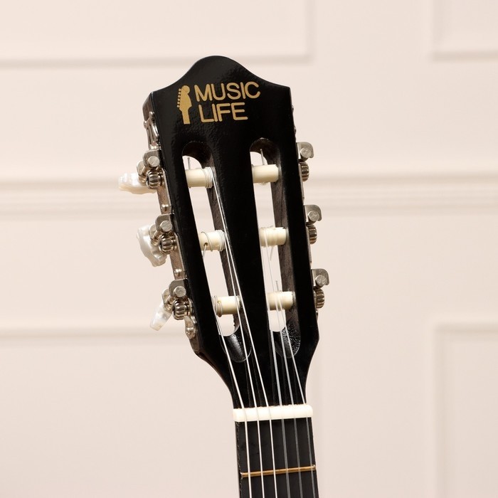Классическая гитара Music Life QD-H30Y, черный, 78×28×8 см