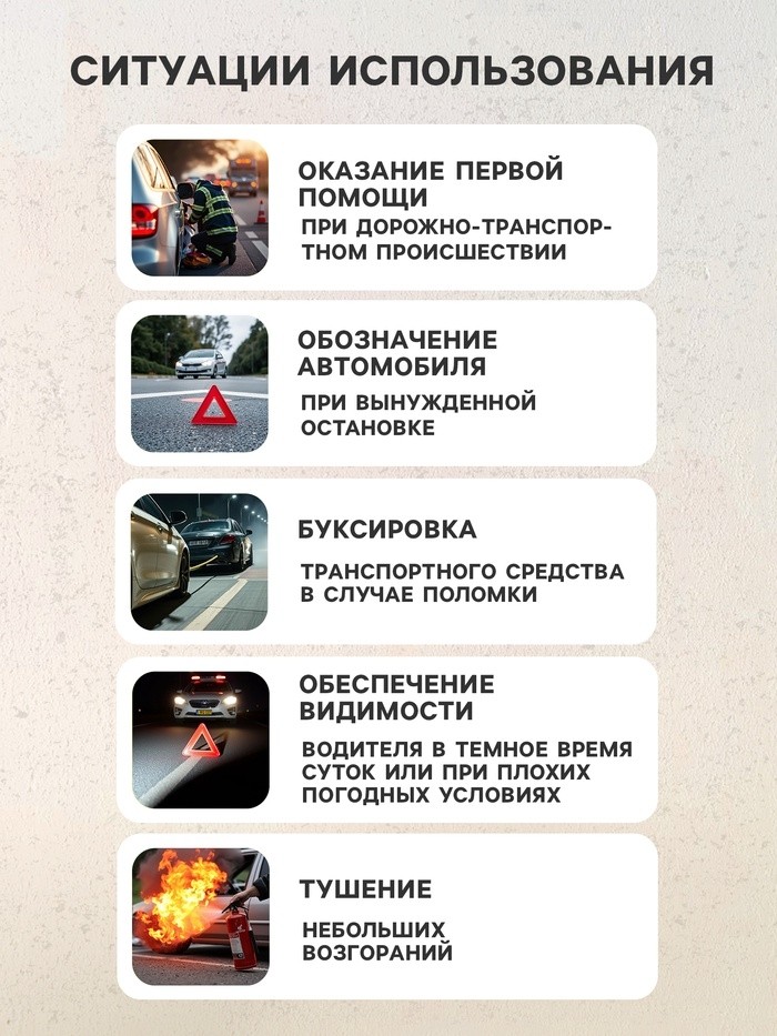 Набор автомобилиста «Базовый» Престиж №2, 6 предметов