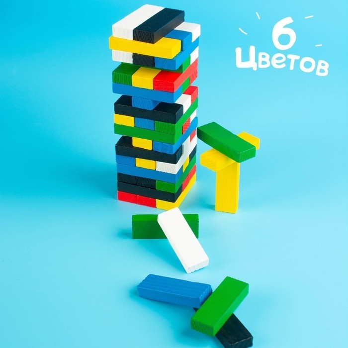Дженга падающая башня «Kids», 54 бруска, 6+