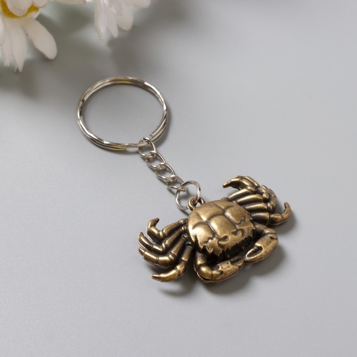 Брелок металл "Краб" МИКС 2,5х4 см (Цена за 12 шт.)