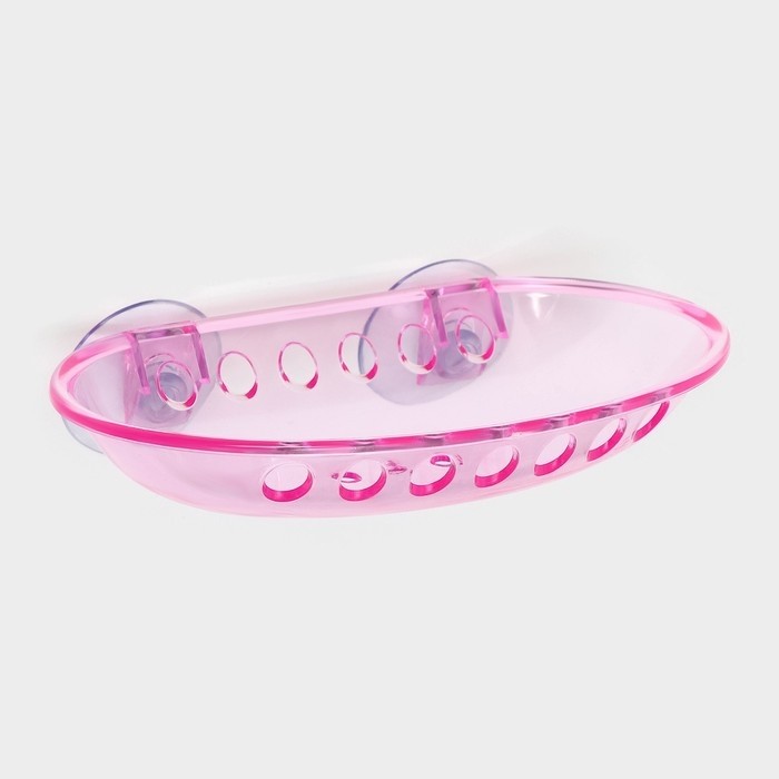 Мыльница на присосках Bath Collection, пластик, 15.5×9.5×3 см, МИКС