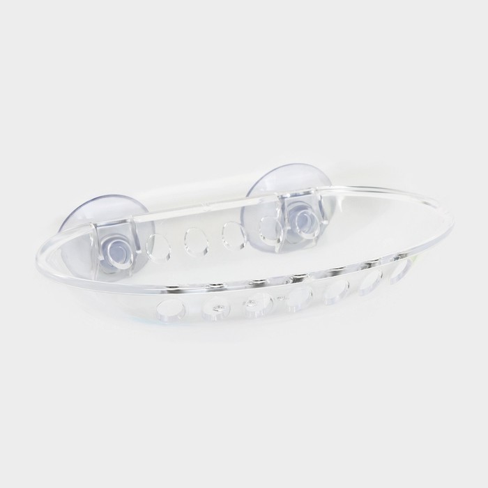 Мыльница на присосках Bath Collection, пластик, 15.5×9.5×3 см, МИКС