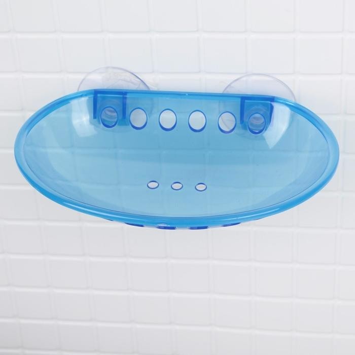 Мыльница на присосках Bath Collection, пластик, 15.5×9.5×3 см, МИКС