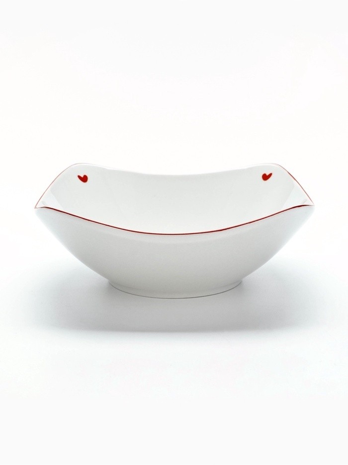 Тарелка керамическая глубокая «Любовь в деталях», 17.5×17.5×5.5 см, Dolce Ceramo