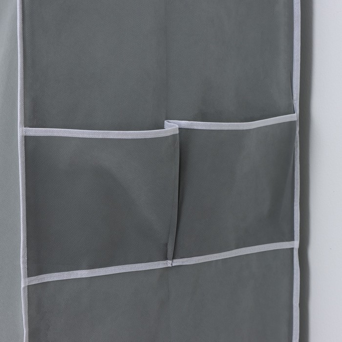 Шкаф тканевый каркасный, складной LaDо́m, 125×45×168 см, серый