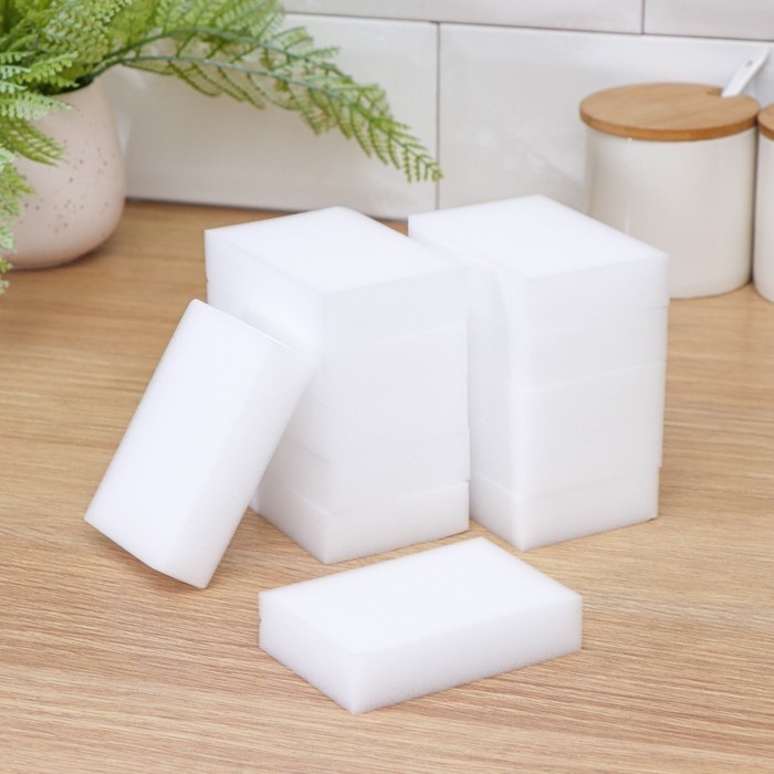 Губки меламиновые для удаления пятен Доляна, 12 шт., 9×6×2 см