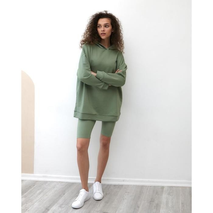 Худи женское MINAKU: Casual Collection цвет оливковый, р-р 42-44