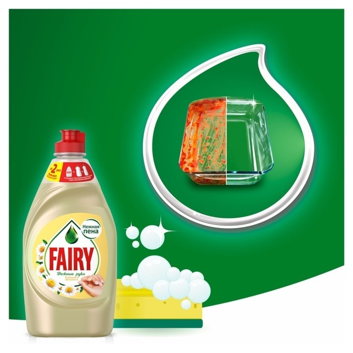 Средство для мытья посуды Fairy "Ромашка и витамин Е", 450 мл (Цена за 2 шт.)