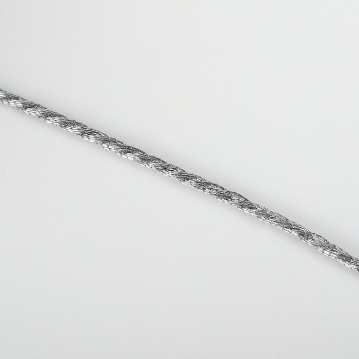 Нить для плетения, d=1 мм, 25±1 м, цвет серебряный (Цена за 2 шт.)