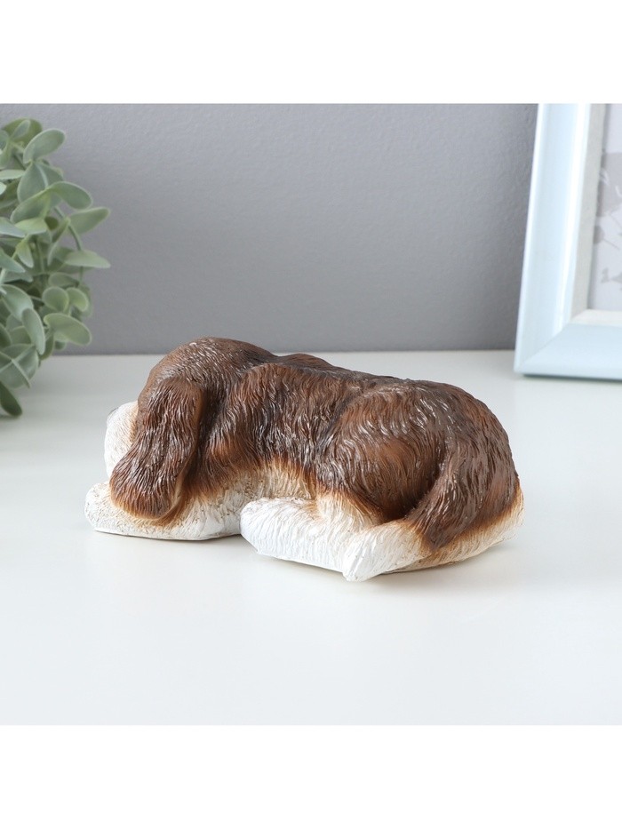 Фигурка полистоун «Пёсик спит», 18×9×8 см