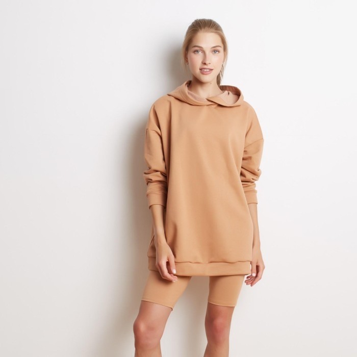 Худи женское MINAKU: Casual Collection цвет кирпичный, р-р 42-44