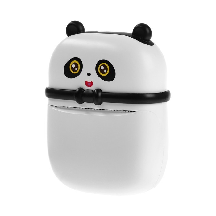 Детский мини принтер для печати с телефона «Панда», модель Panda LPR-20, кабель Micro-USB, чёрно-белый