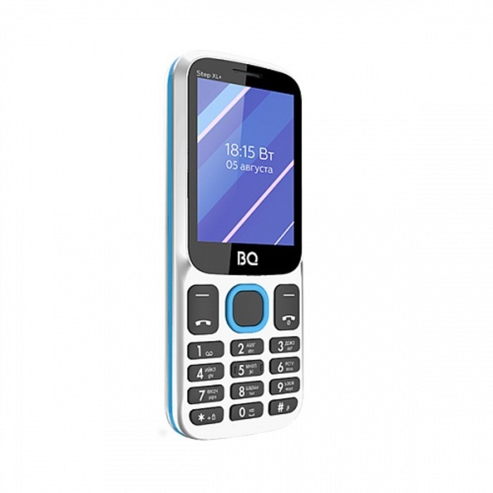 Сотовый телефон BQ M-2820 Step XL+ 2,8", 32Мб, microSD, 2 sim, бело-синий