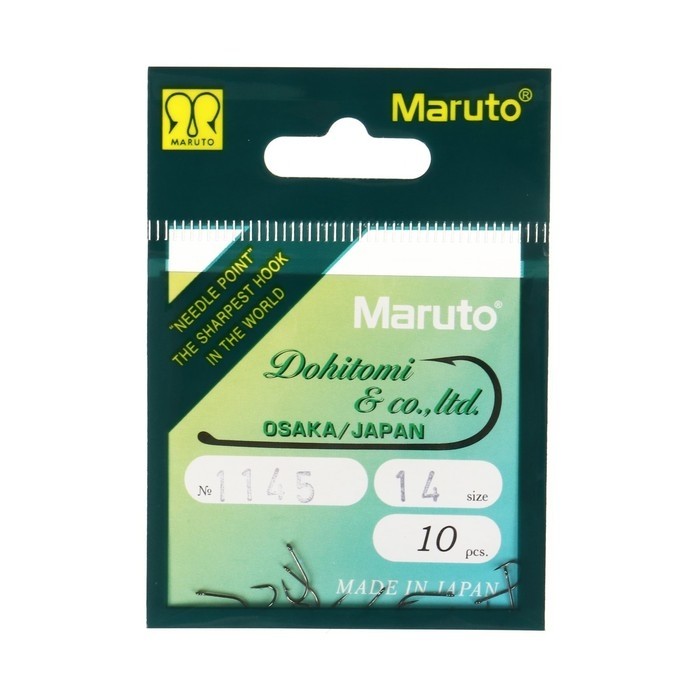 Крючки Maruto 1145, цвет ВN, № 16, 10 шт.
