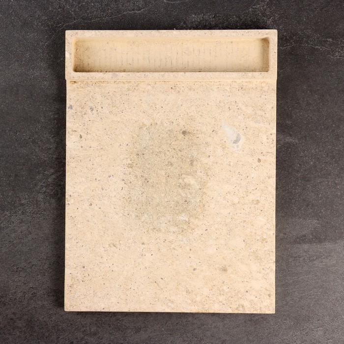 Пекарский камень с испарителем, вулканический, 40×30×2см