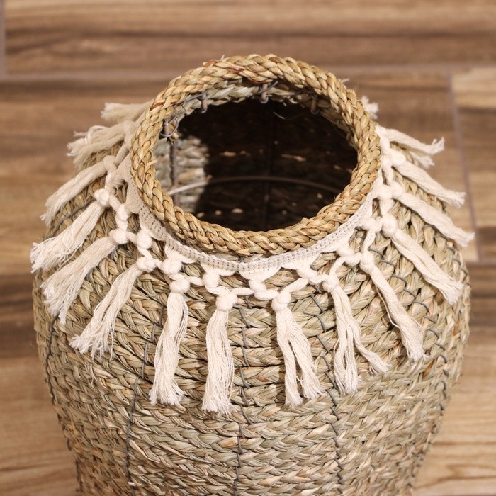 Ваза напольная, 25×25×34 см, плетёная