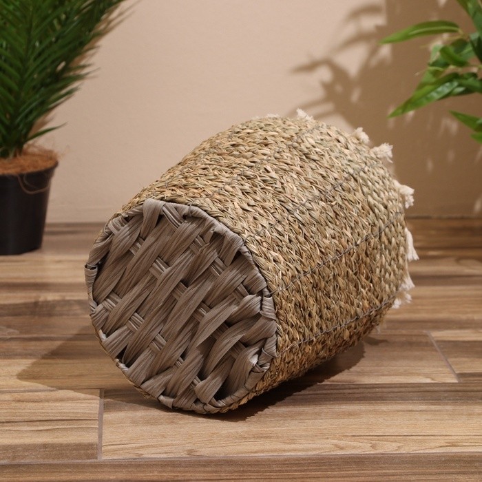 Ваза напольная, 25×25×34 см, плетёная