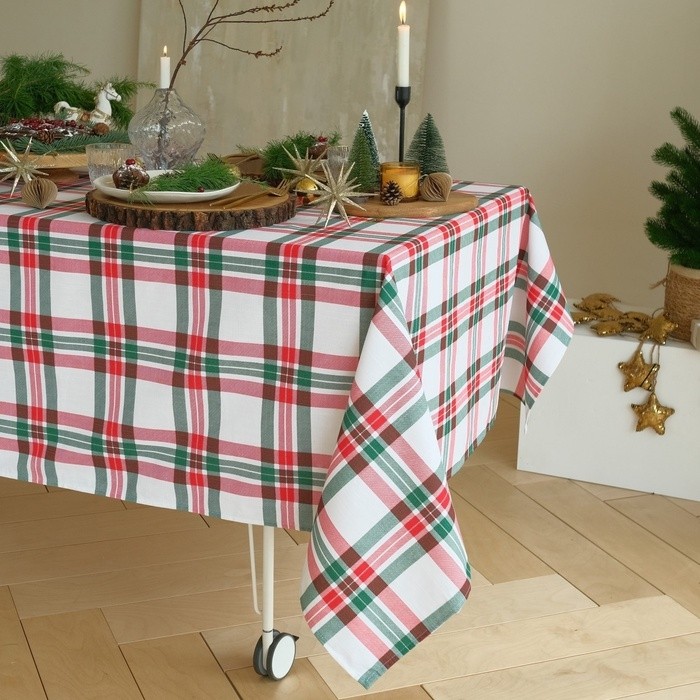 Скатерть «Этель» Нoliday decoration, 149×250 см, 100% хлопок, репс 210 г/м²